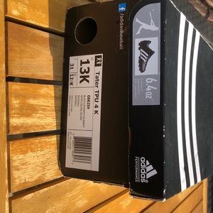Size 13 boys adidas baseball cleats